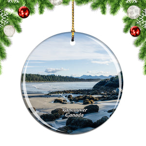 Canada Beach Tofino Vancouver Island British Columbia Christmas Ornament