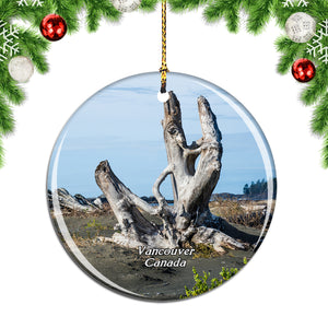 Canada Beach Tofino Vancouver Island British Columbia Christmas Ornament