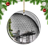 Canada Biosphere Montreal Christmas Ornament