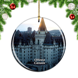 Canada Chateau Laurier Ottawa Christmas Ornament