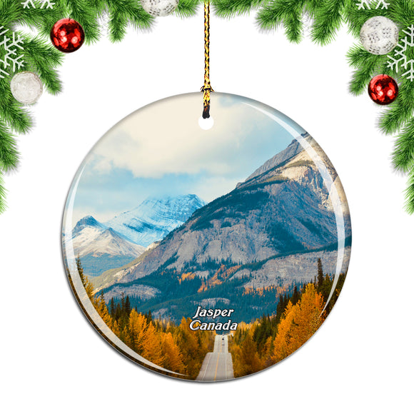 Canada Glacier Jasper National Park Christmas Ornament