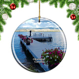 Canada Lake Okanagan Christmas Ornament