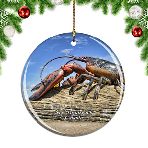 Canada Lobster Shediac New Brunswick Christmas Ornament