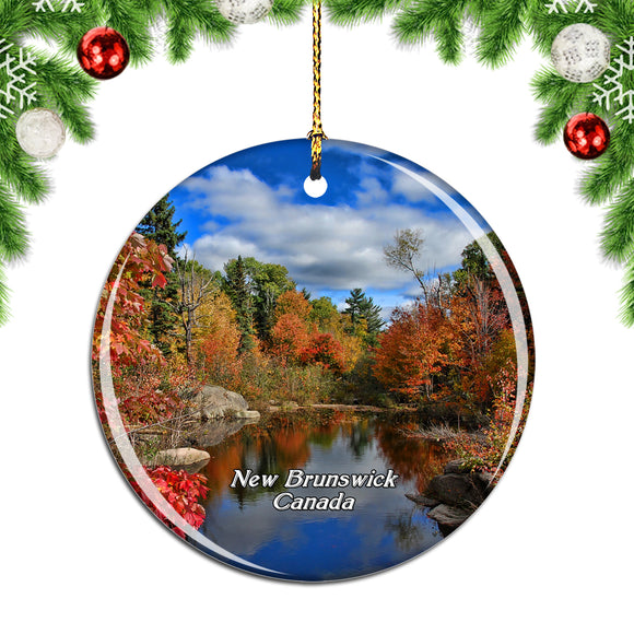 Canada New Brunswick Christmas Ornament