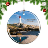 Canada Nova Scotia Canada Peggy's Point Cove Christmas Ornament