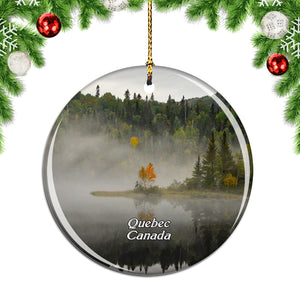 Canada Quebec Christmas Ornament