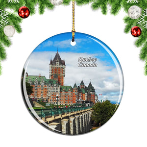 Canada Quebec Perce Rock Christmas Ornament