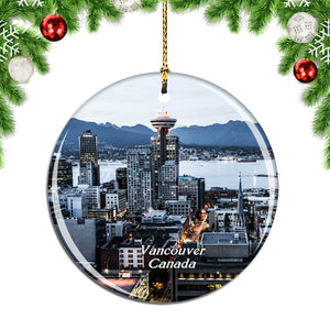 Canada Vancouver British Columbia Christmas Ornament