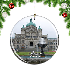 Canada Vancouver Parliament Building Christmas Ornament