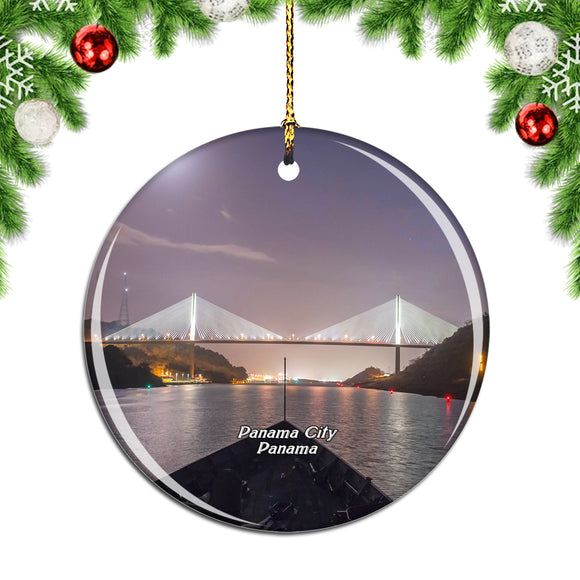 Centennial Bridge Panama Canal Panama Christmas Ornament