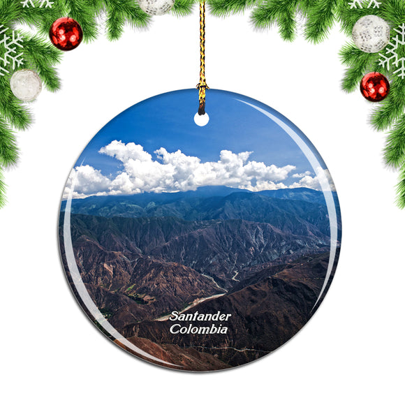 Colombia Mountain Santander Christmas Ornament