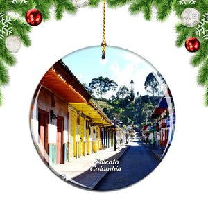 Colombia Salento Christmas Ornament