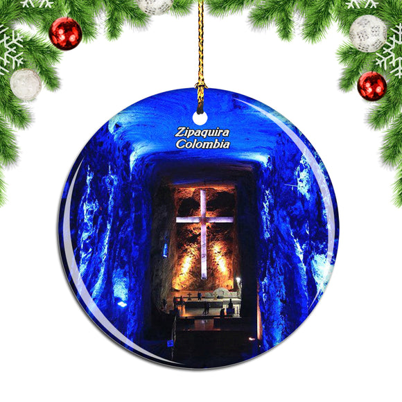 Colombia Zipaquira Cathedral Christmas Ornament