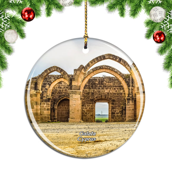 Cyprus Ayios Sozomenos Galata Christmas Ornament