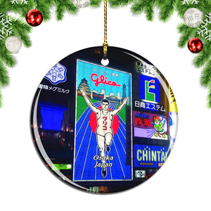 Dotonbori Osaka Japan Christmas Ornament