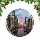 Dotonbori Osaka Japan Christmas Ornament