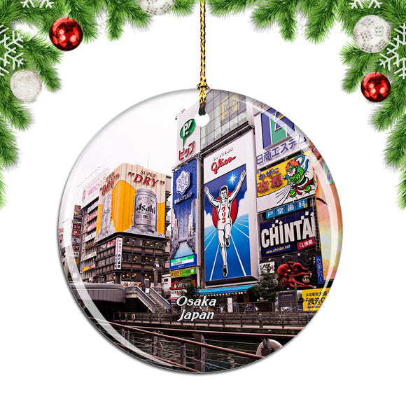 Dotonbori Osaka Japan Christmas Ornament