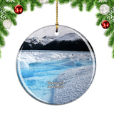 Glacier Patagonia Mountains Argentina Christmas Ornament