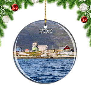 Greenland Denmark Nanortalik Christmas Ornament