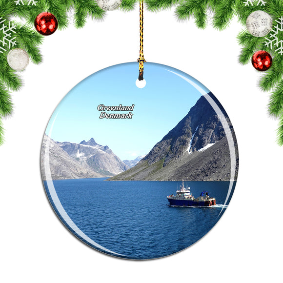 Greenland Denmark Christmas Ornament