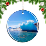 Greenland Iceberg Ilulissat Denmark Christmas Ornament