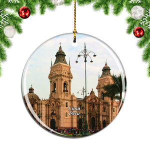 Historic Centre Lima Peru Christmas Ornament