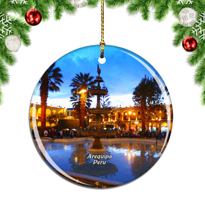 Historic Centre of Arequipa Peru Christmas Ornament