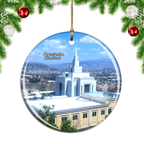 Honduras Temple Tegucigalpa Christmas Ornament