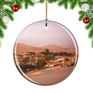 Huacachina Peru Christmas Ornament