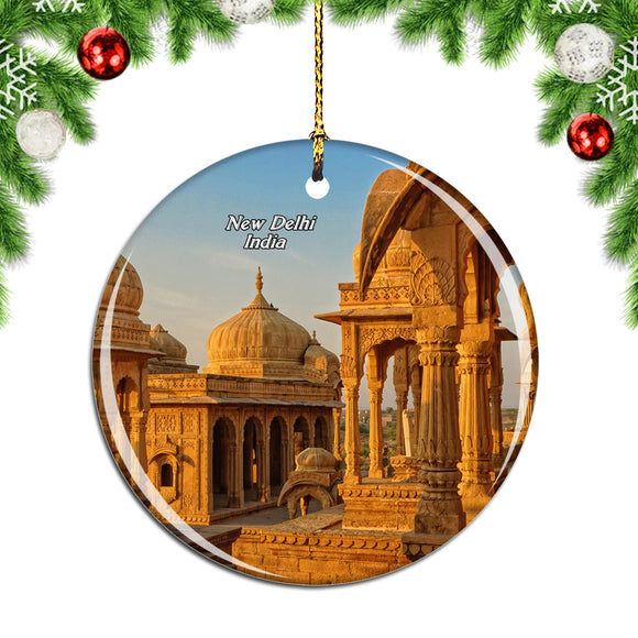 India Bada Bagh Temple New Delhi Christmas Ornament