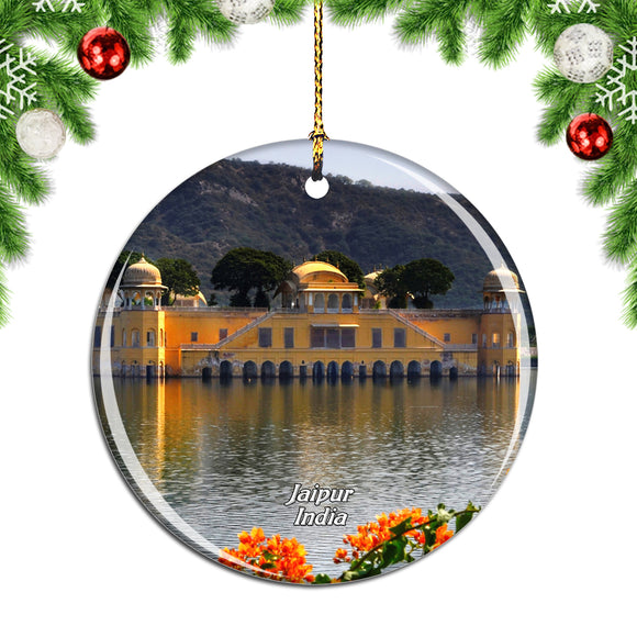 India Jal Mahal Jaipur Christmas Ornament