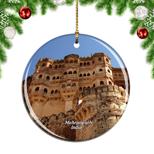 India Jodhpur Mehrangarh Christmas Ornament