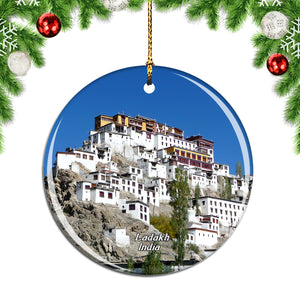 India Ladakh Monastery Christmas Ornament