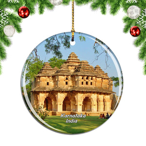 India Lotus Mahal Karnataka Christmas Ornament