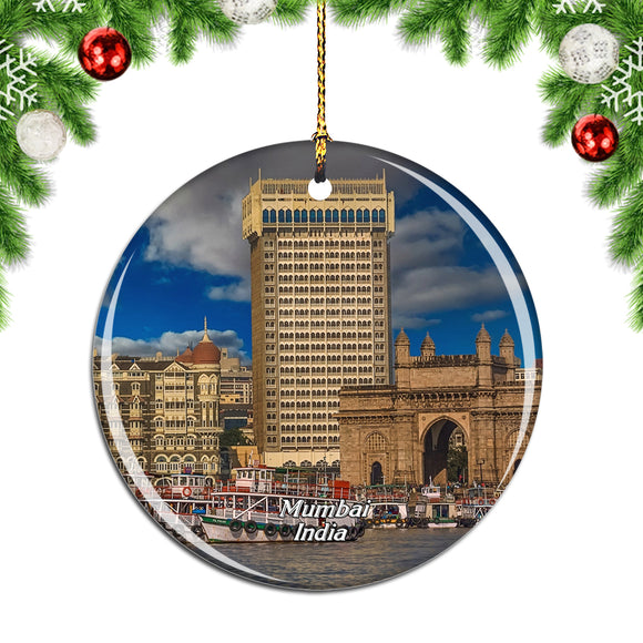 India Mumbai Gateway Christmas Ornament