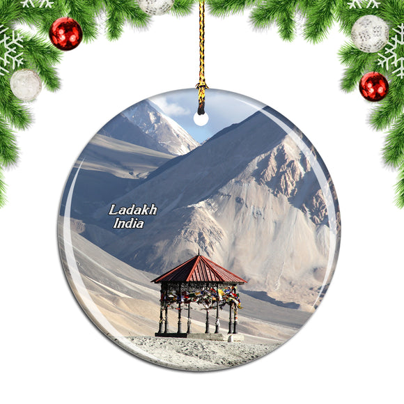 India Pangong Tso Lake Ladakh Christmas Ornament