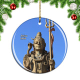 India Shiva Statue Christmas Ornament