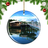 Island Pearl Panama Christmas Ornament