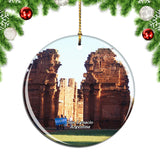 Jesuits Ruins San Lgnacio Argentina Christmas Ornament