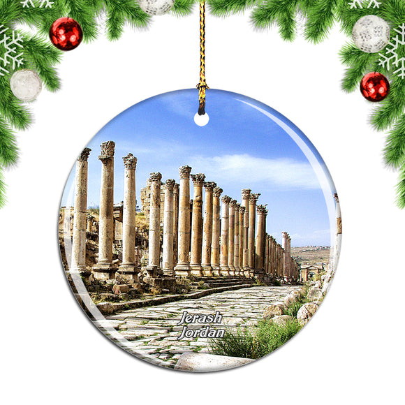 Jordan Jerash Christmas Ornament