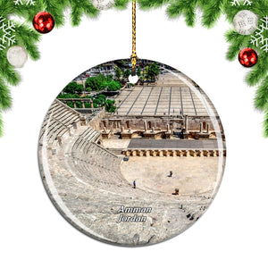 Jordan Roman Theatre Amman Christmas Ornament