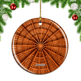 Jordan Roof Wooden Christmas Ornament