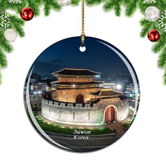 Korea Paldalmun Gate Suwon Christmas Ornament