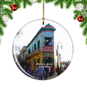 La Boca Buenos Aires Argentina Christmas Ornament