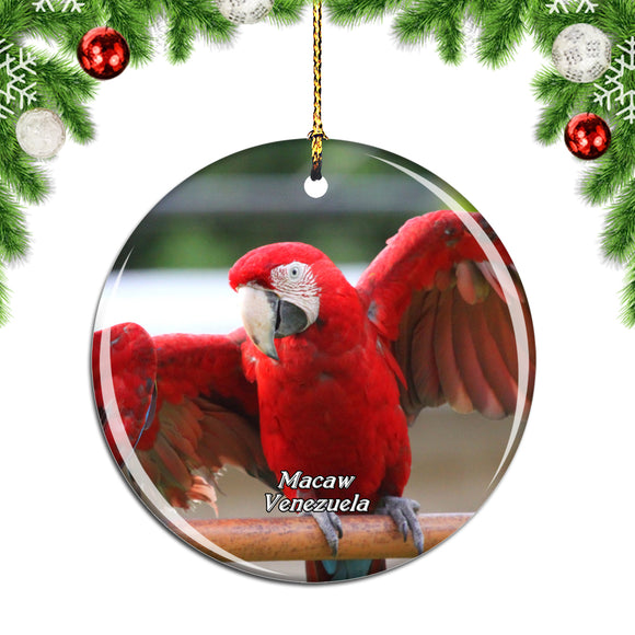 Macaw Venezuela Christmas Ornament