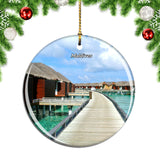 Maldives House Christmas Ornament