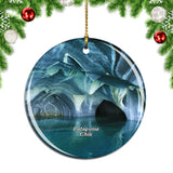 Marble Caverns El lago Carrera General Lakes Patagonia Chile Christmas Ornament