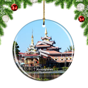 Myanmar Inle Lake Nyaungshwe Christmas Ornament