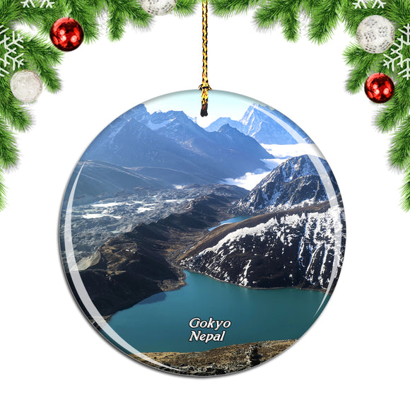 Nepal Gokyo Christmas Ornament