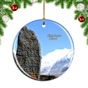 Nepal Himalayas Christmas Ornament